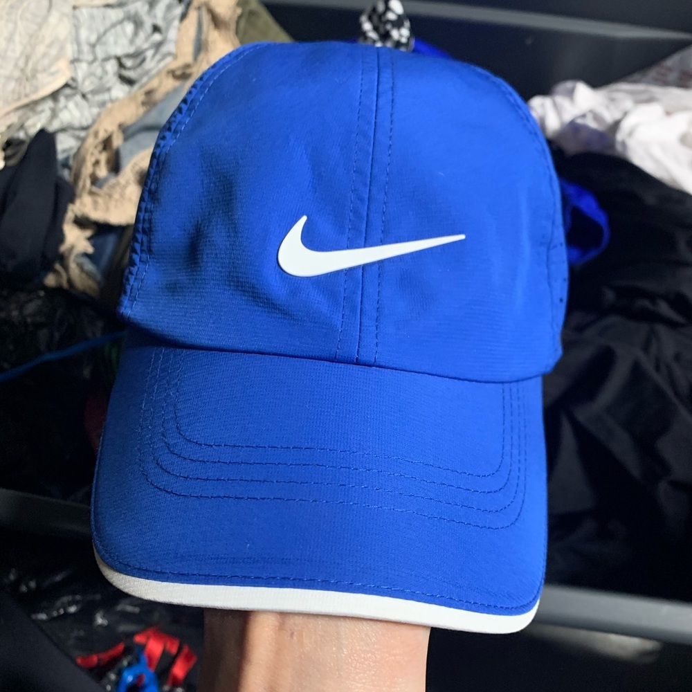 Royal Blue & Silver Nike Dri Fit Golf Hat